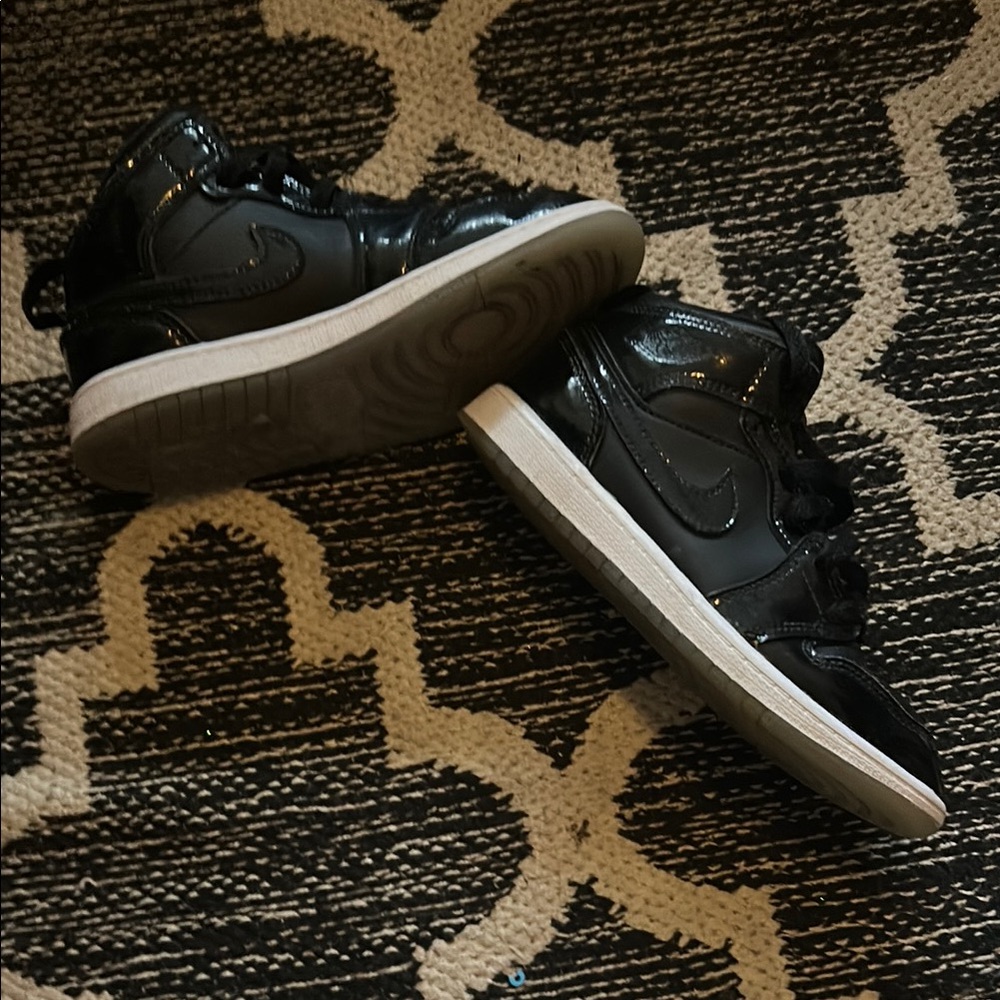Black High-Top Sneakers